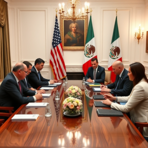 U.S. and Mexican officials in discussion over immigration policies and deportation flights