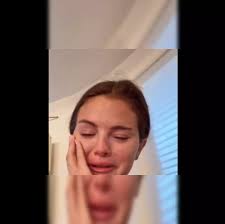 Selena Gomez sharing an emotional video on Instagram expressing distress over mass deportations under the Trump administration.