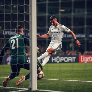 Cristiano Ronaldo scores a penalty for Al Nassr against Al Wasl, showcasing his composure under pressure.